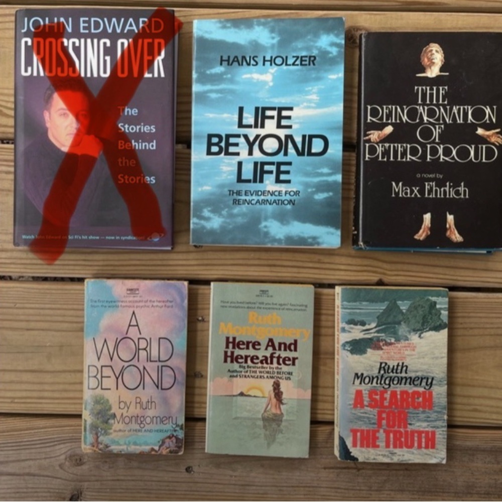Lot of 5 Book Reincarnation Déjà Vu Karma Psychic Montgomery Ehrlich Holzer